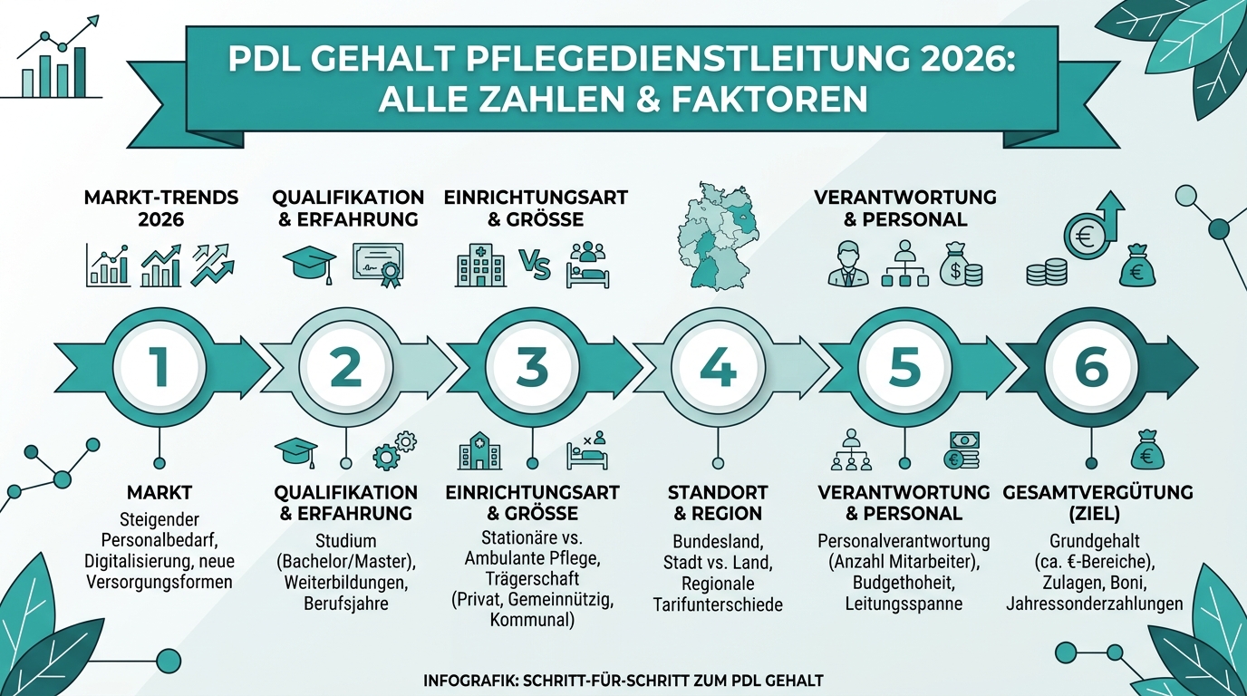 Infografik: pdl gehalt pflegedienstleitung