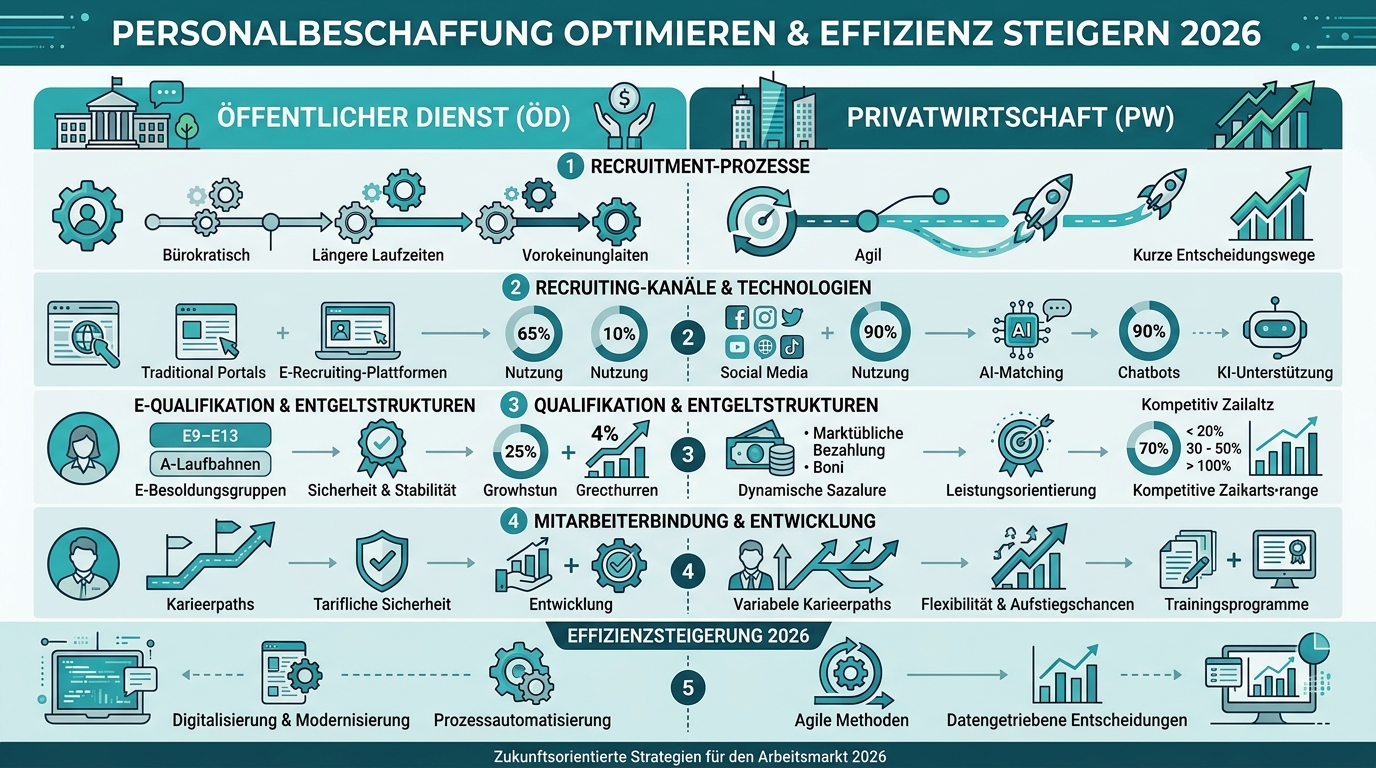 Personalbeschaffung optimieren & Effizienz steigern 2026 Infografik: personalbeschaffung optimieren effizienz