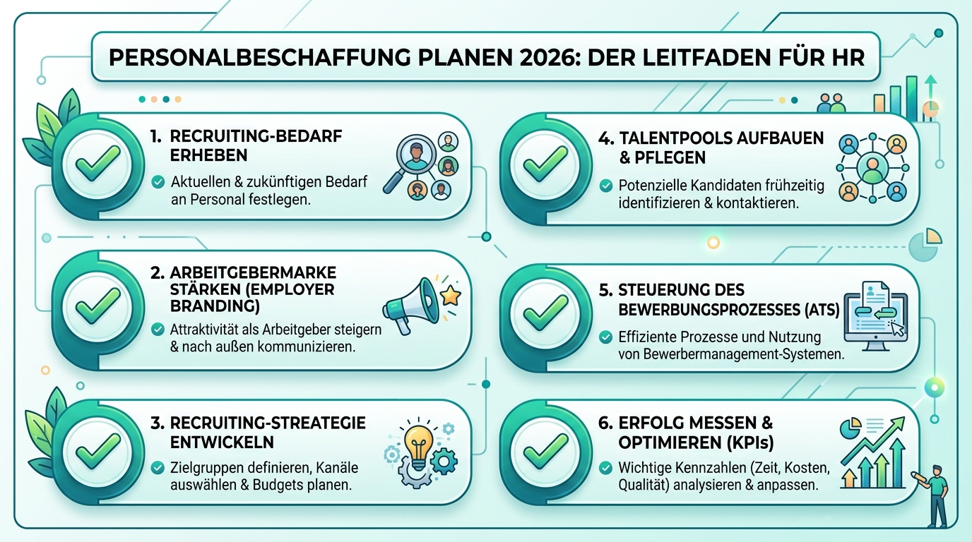 Personalbeschaffung planen 2026: Der Leitfaden für HR Infografik: personalbeschaffung planen