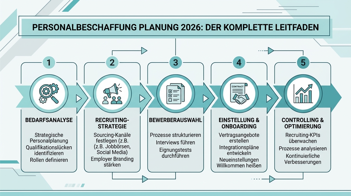 Personalbeschaffung Planung 2026: Der komplette Leitfaden Infografik: personalbeschaffung planung