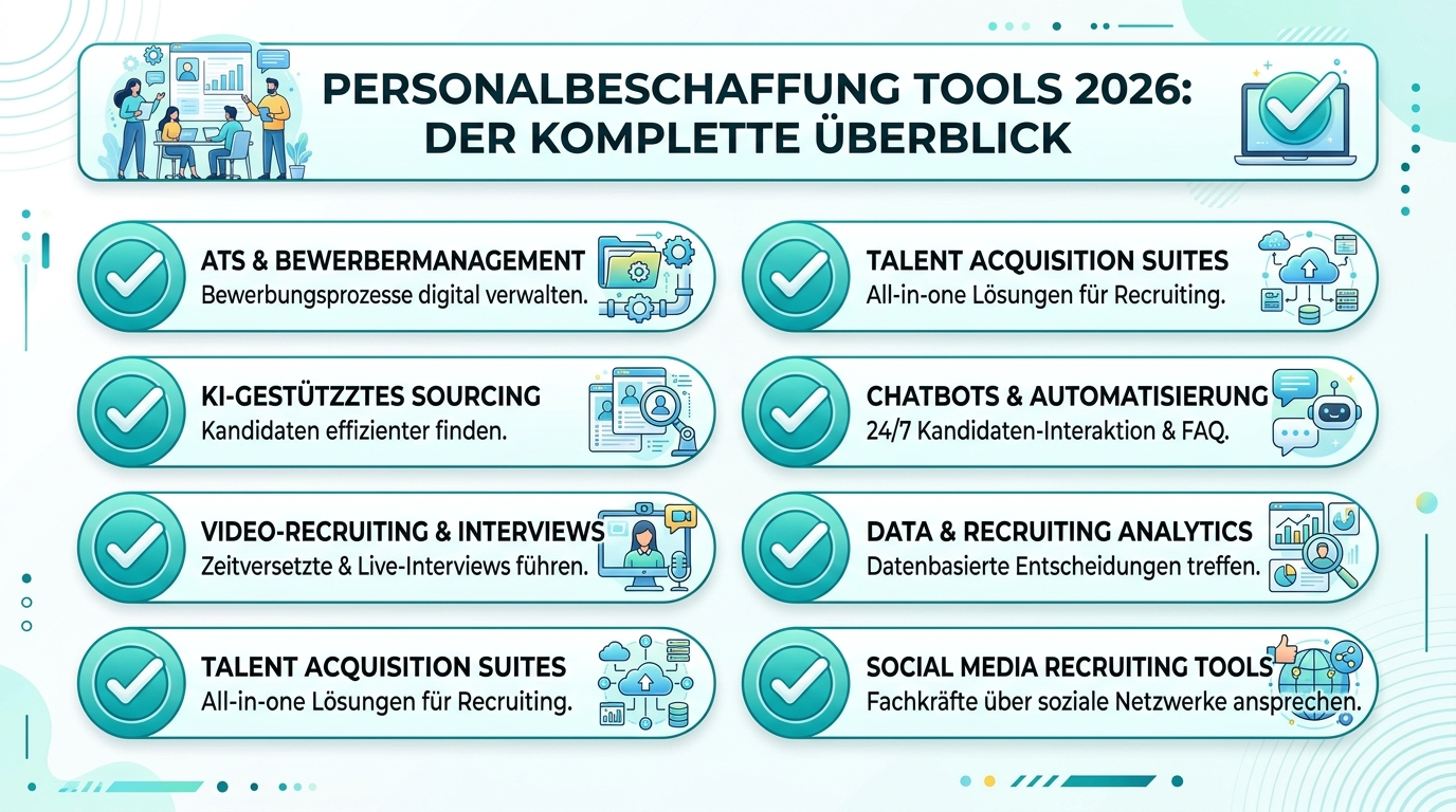 Personalbeschaffung Tools 2026: Der komplette Überblick Infografik: personalbeschaffung tools