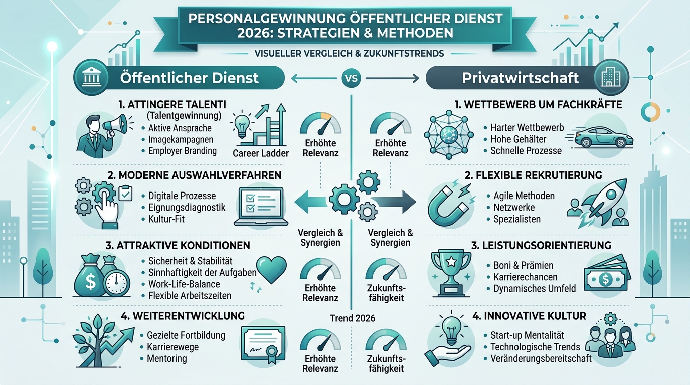 Infografik: personalgewinnung öffentlicher dienst