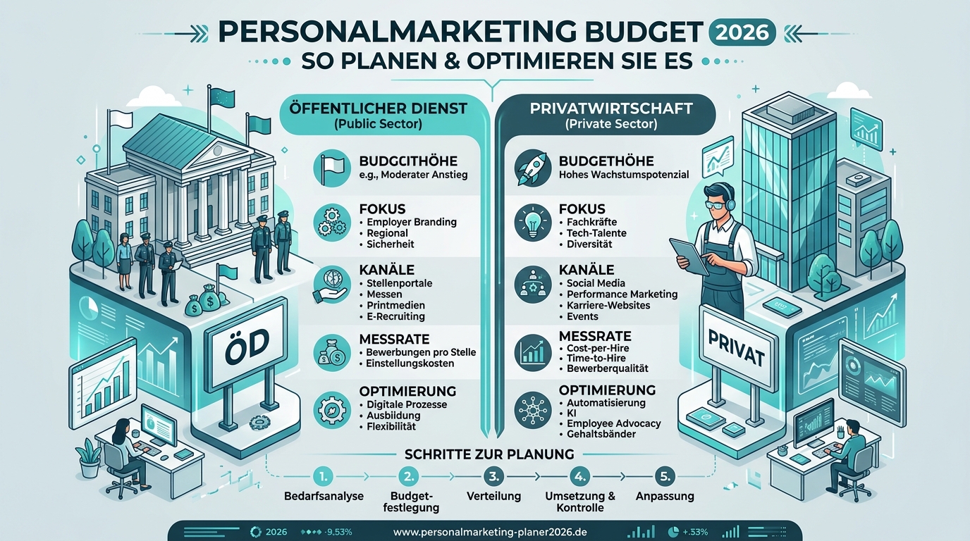 Personalmarketing Budget 2026: So planen & optimieren Sie es Infografik: personalmarketing budget