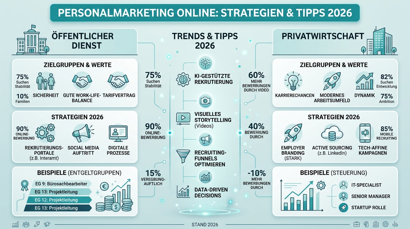 Personalmarketing Online: Strategien & Tipps 2026 Infografik: personalmarketing online