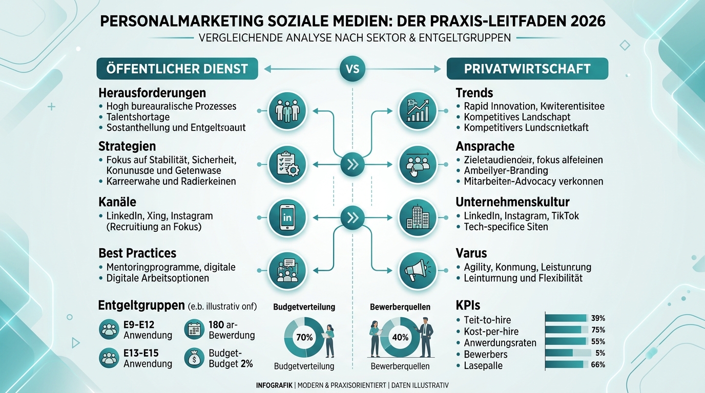 Personalmarketing soziale Medien: Der Praxis-Leitfaden 2026 Infografik: personalmarketing soziale medien