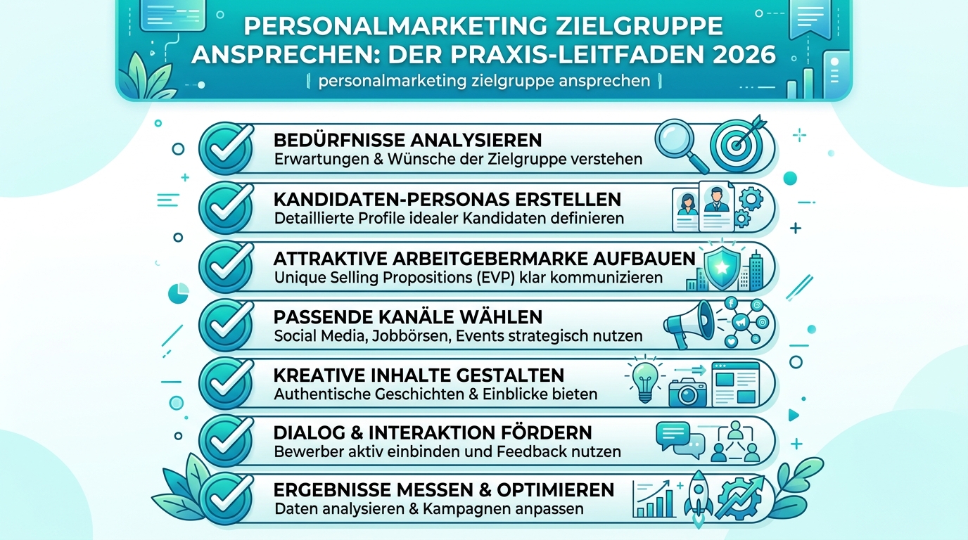 Personalmarketing Zielgruppe ansprechen: Der Praxis-Leitfaden 2026 Infografik: personalmarketing zielgruppe ansprechen
