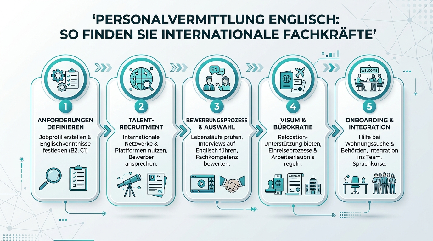 Personalvermittlung Englisch: So finden Sie internationale Fachkräfte Infografik: personalvermittlung englisch