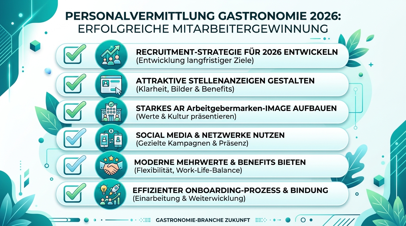 Personalvermittlung Gastronomie 2026: Erfolgreiche Mitarbeitergewinnung Infografik: personalvermittlung gastronomie
