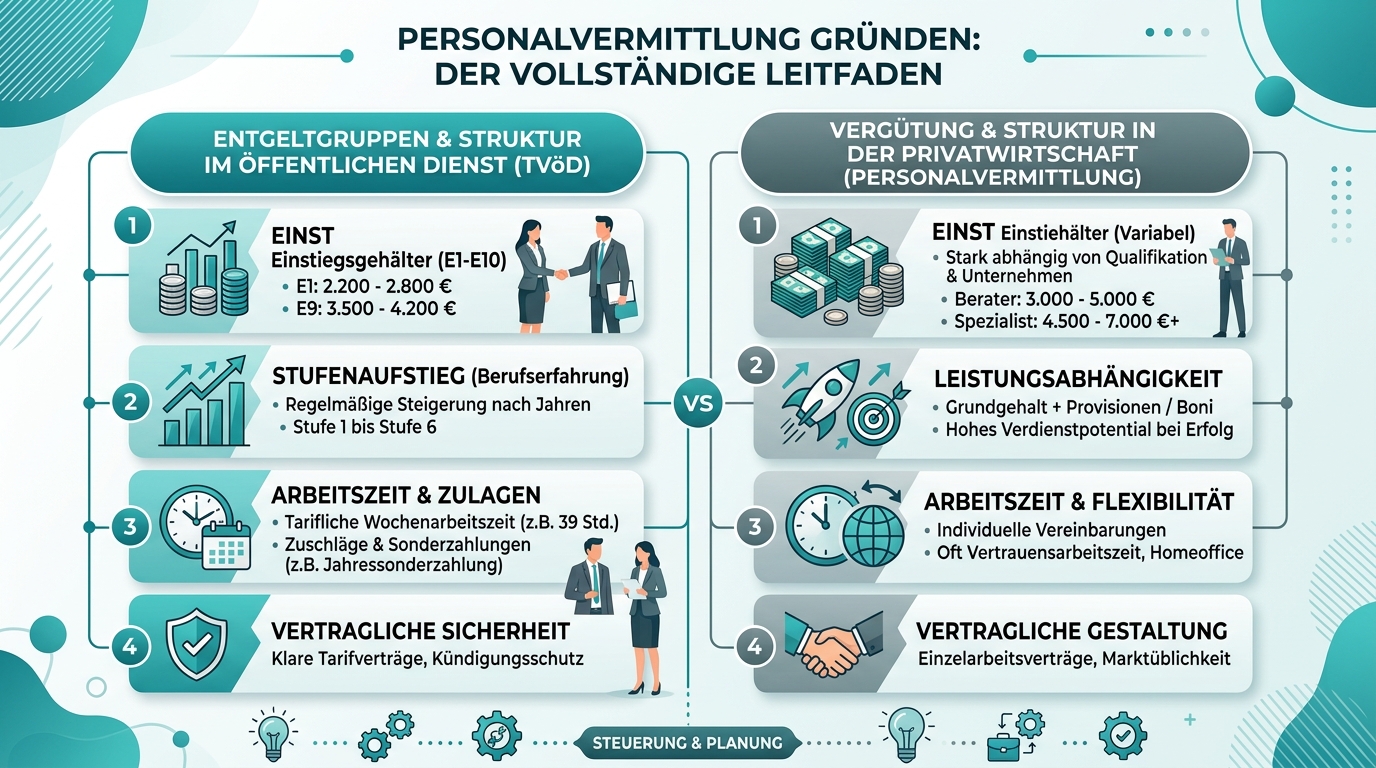Personalvermittlung gründen: Der vollständige Leitfaden Infografik: personalvermittlung gründen
