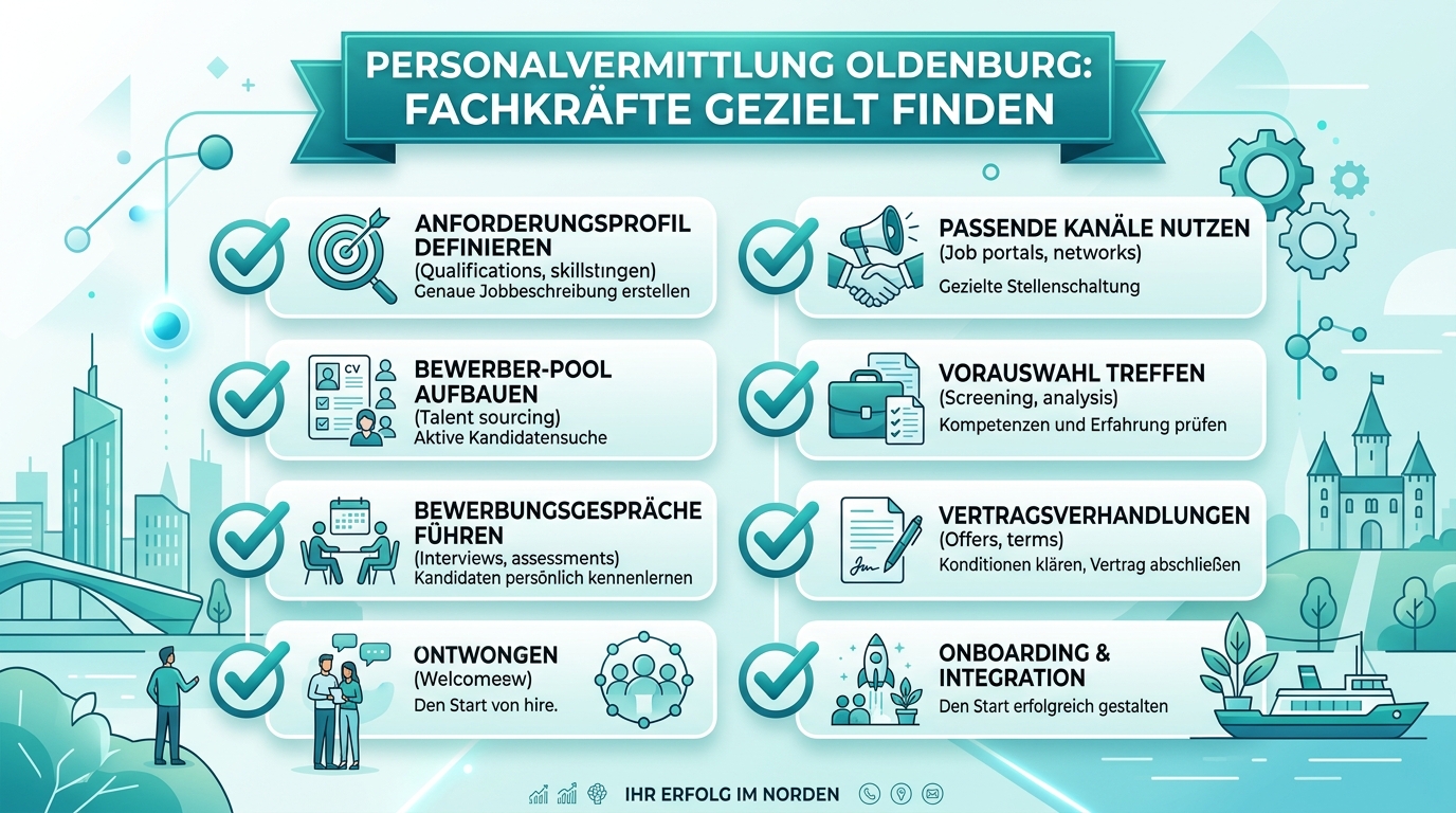 Personalvermittlung Oldenburg: Fachkräfte gezielt finden Infografik: personalvermittlung oldenburg