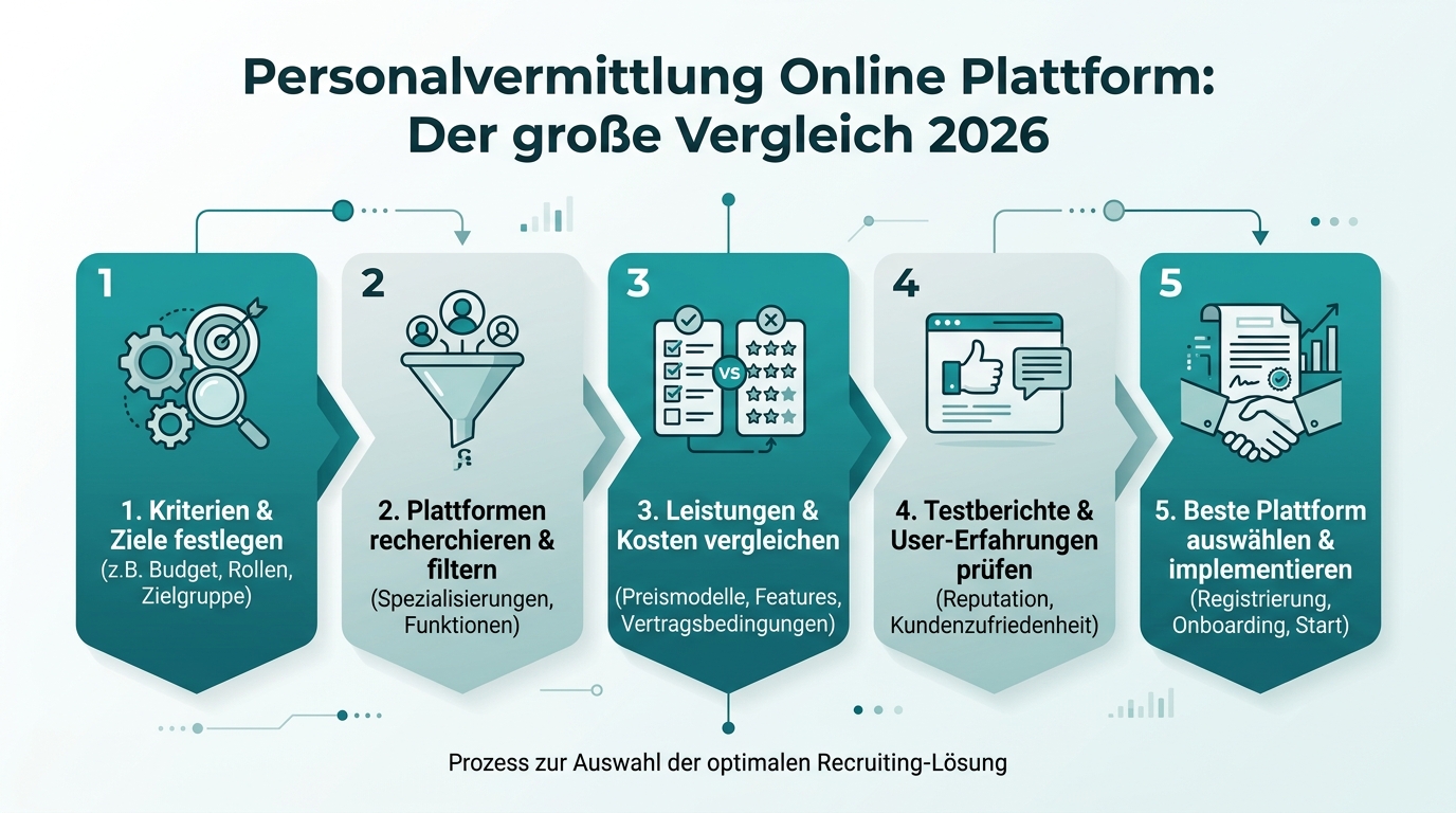 Infografik: personalvermittlung online plattform