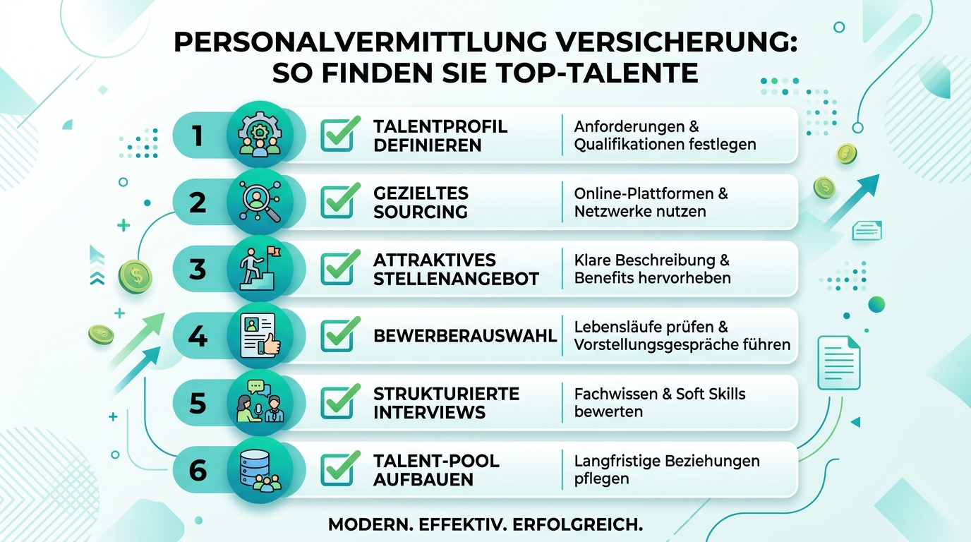 Infografik: personalvermittlung versicherung