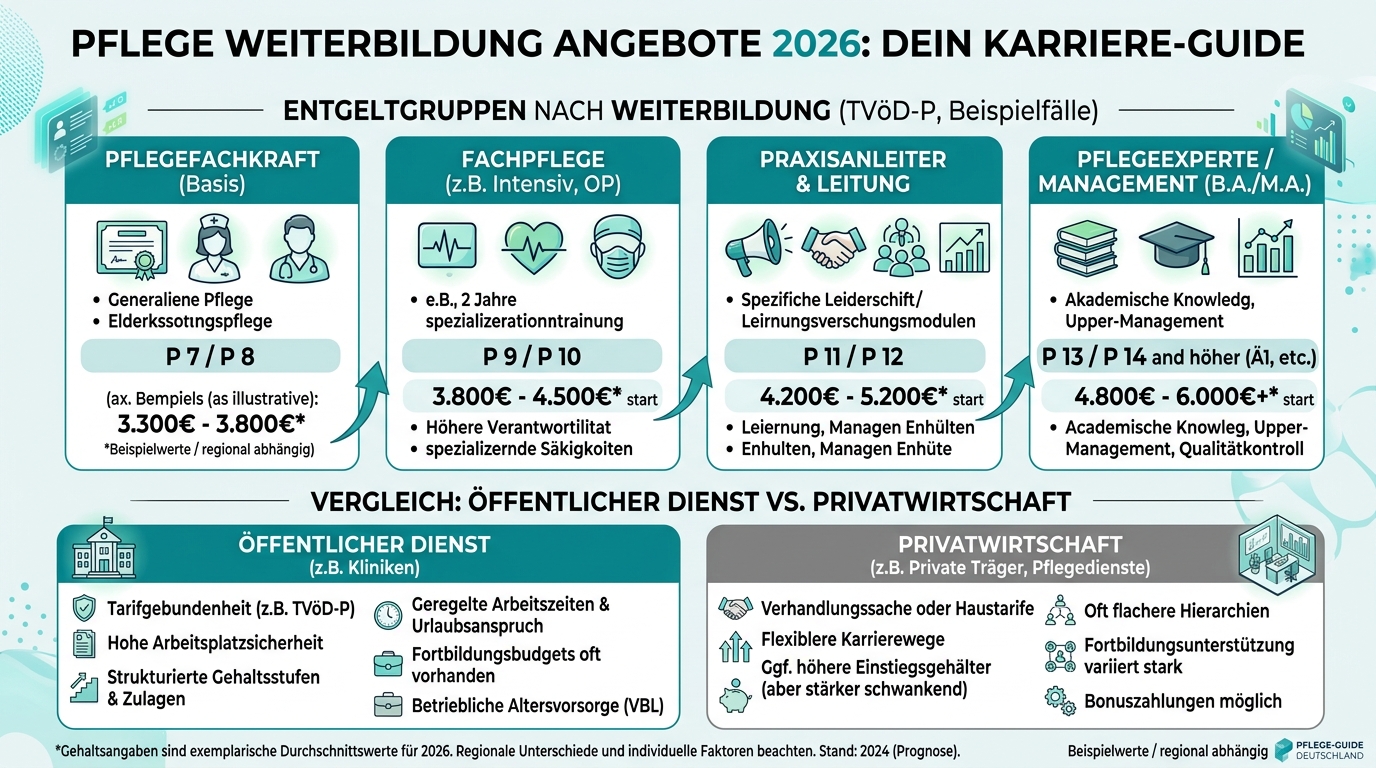 Infografik: pflege weiterbildung angebote