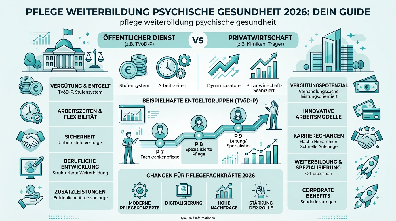 Infografik: pflege weiterbildung psychische gesundheit