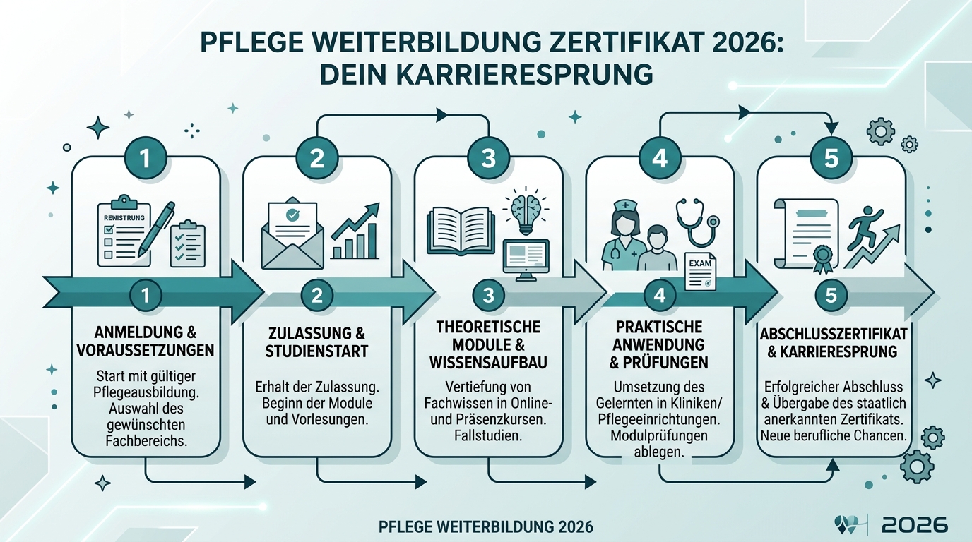 Infografik: pflege weiterbildung zertifikat