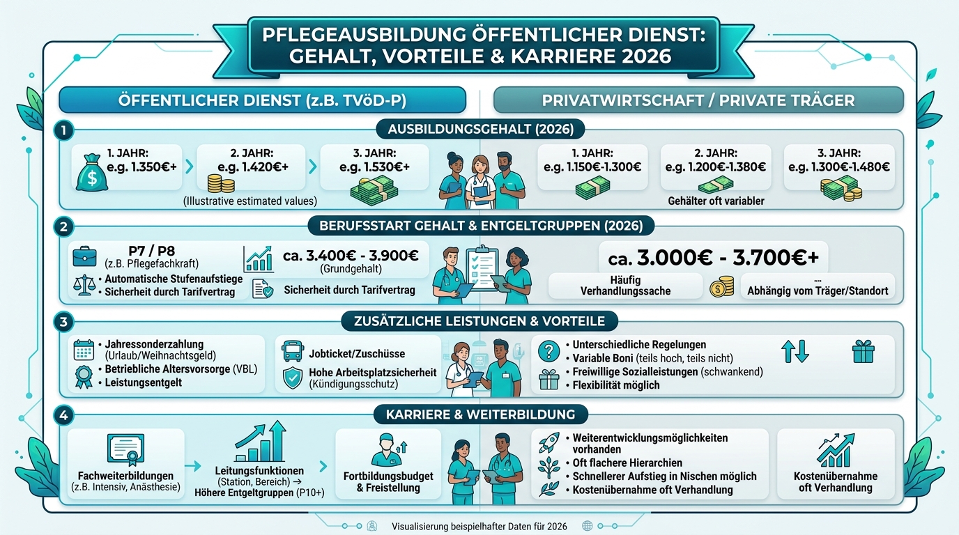 Infografik: pflegeausbildung öffentlicher dienst