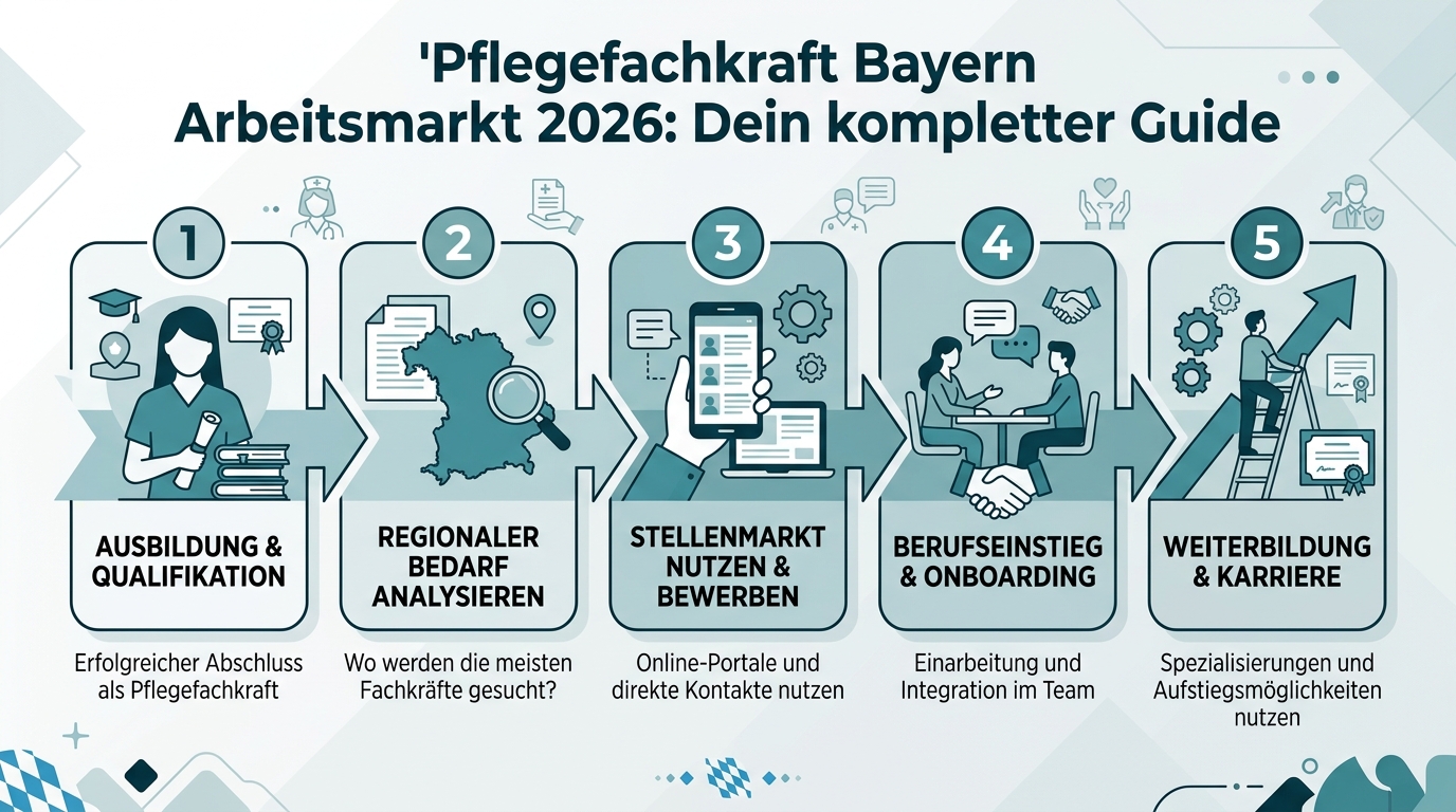 Infografik: pflegefachkraft bayern arbeitsmarkt