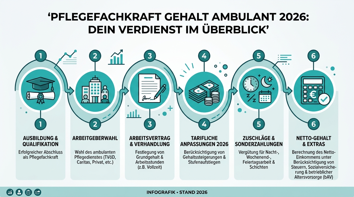 Infografik: pflegefachkraft gehalt ambulant