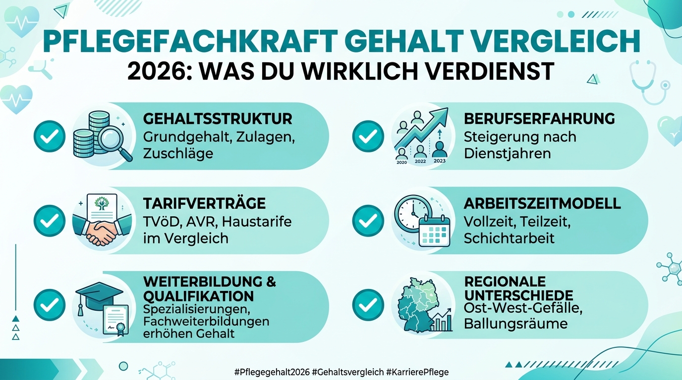 Infografik: pflegefachkraft gehalt vergleich