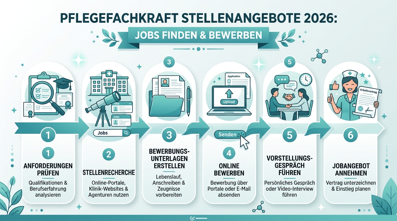Infografik: pflegefachkraft stellenangebote