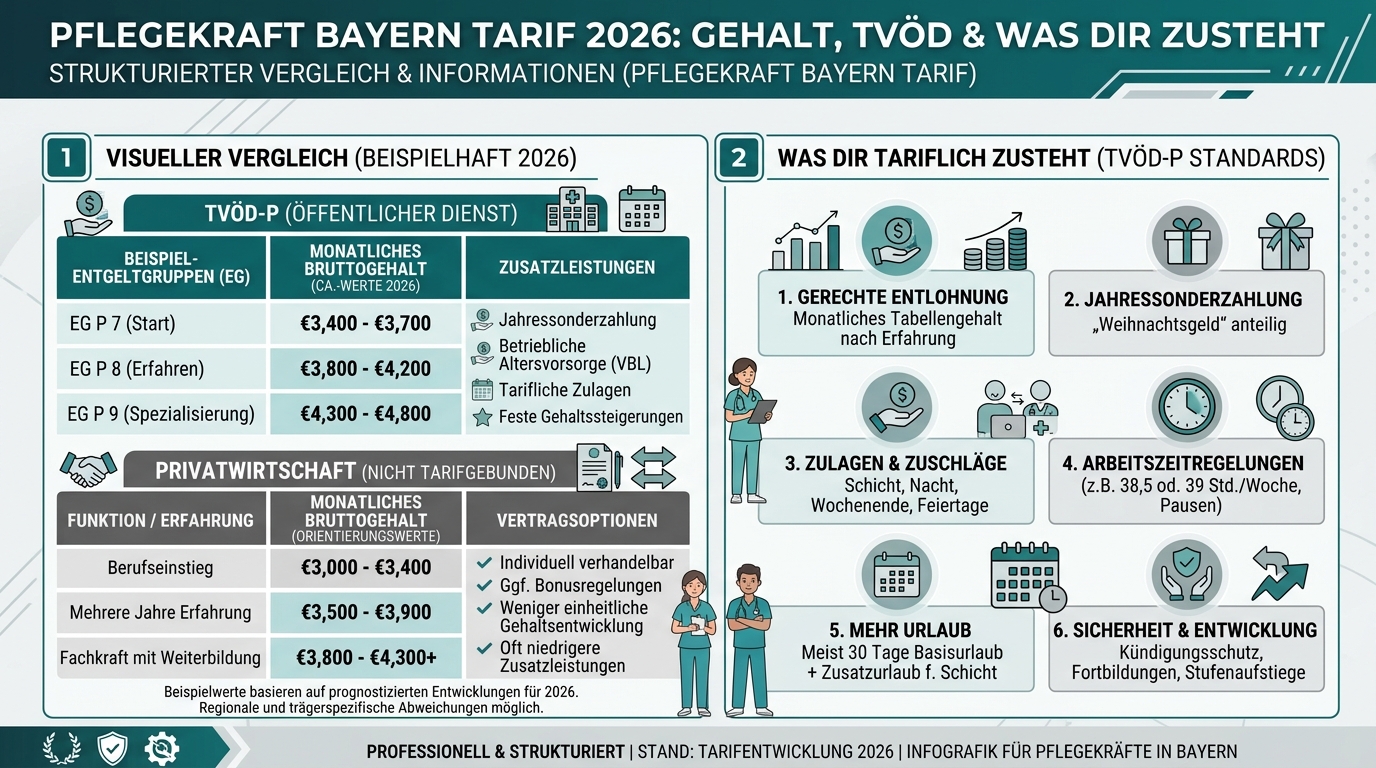 Infografik: pflegekraft bayern tarif