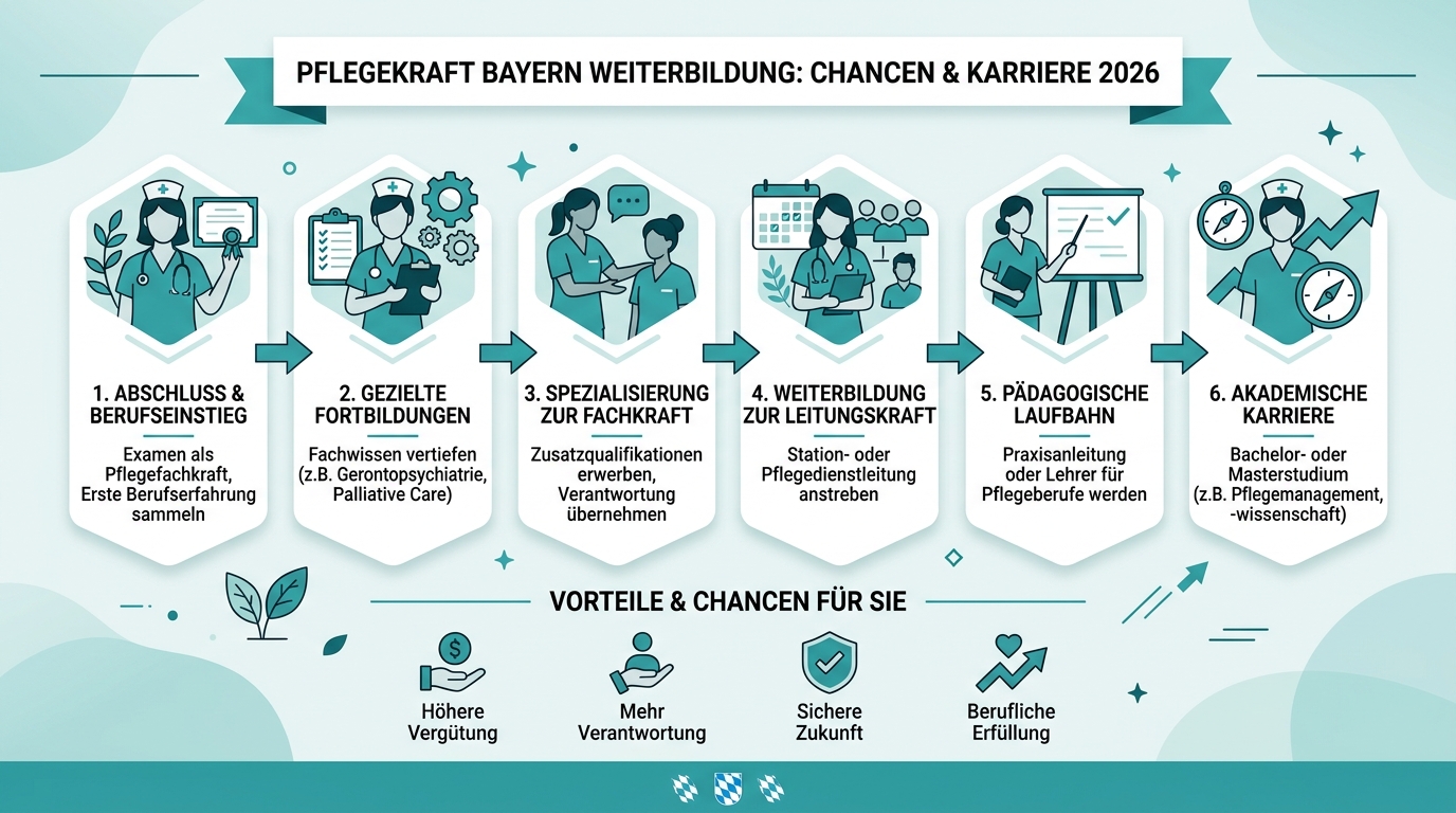 Infografik: pflegekraft bayern weiterbildung chancen