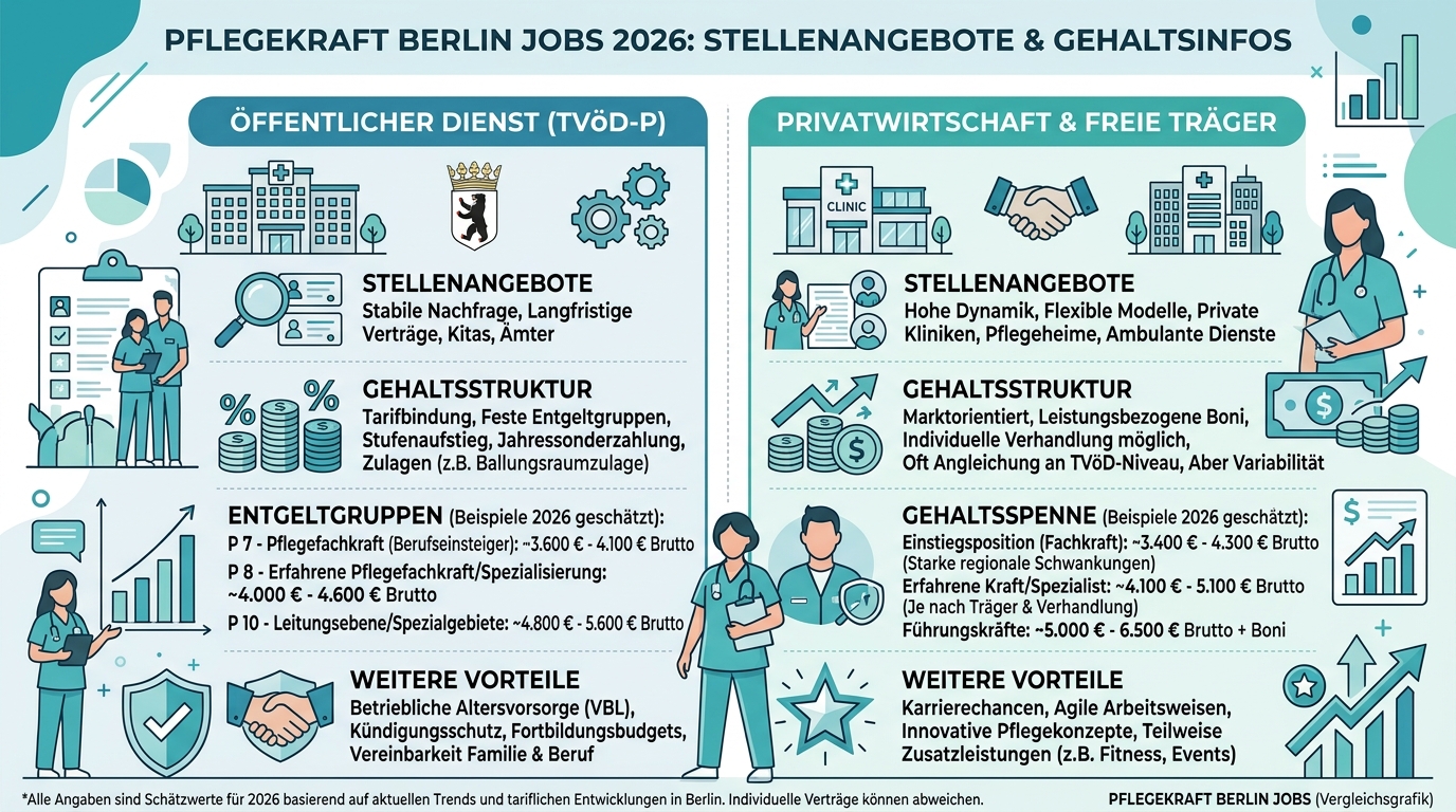 Infografik: pflegekraft berlin jobs