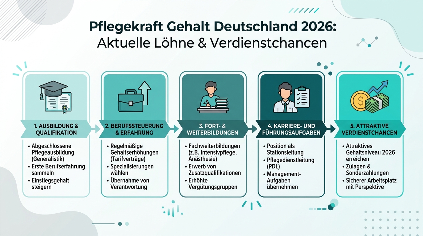 Infografik: pflegekraft gehalt deutschland 2024