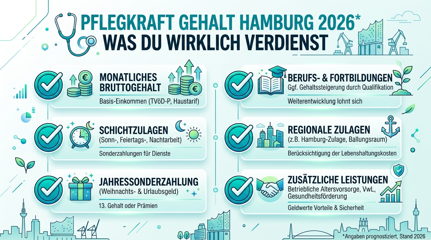 Infografik: pflegekraft gehalt hamburg