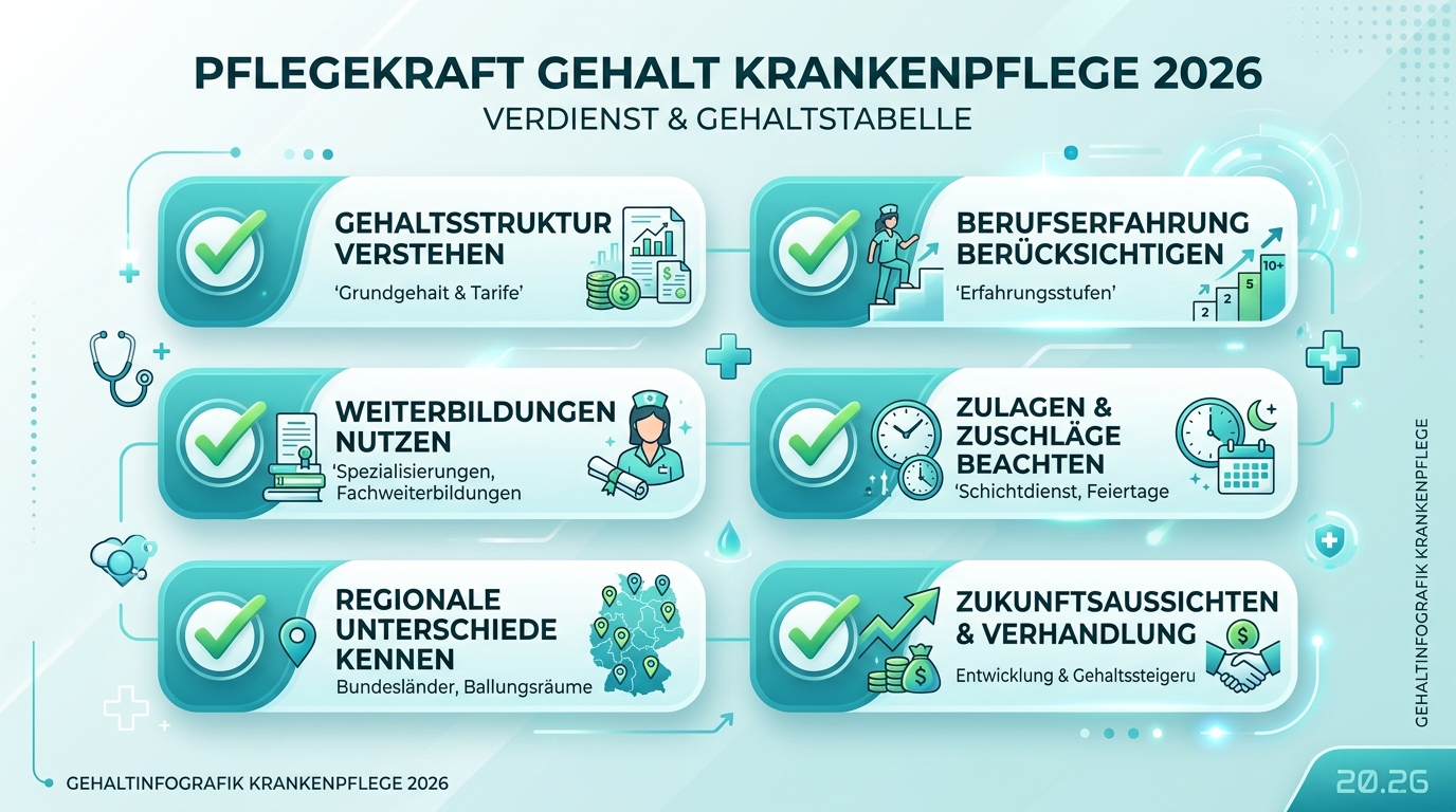 Infografik: pflegekraft gehalt krankenpflege