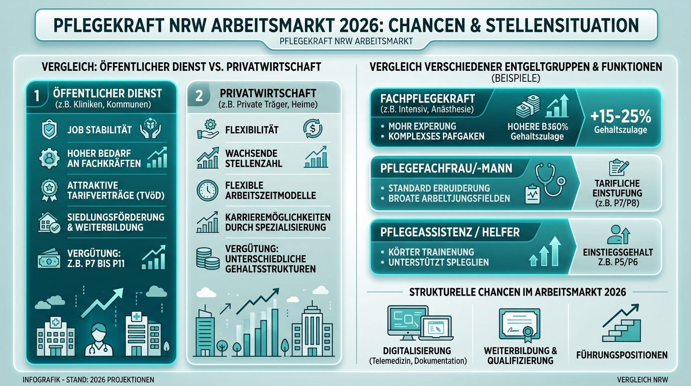 Infografik: pflegekraft nrw arbeitsmarkt