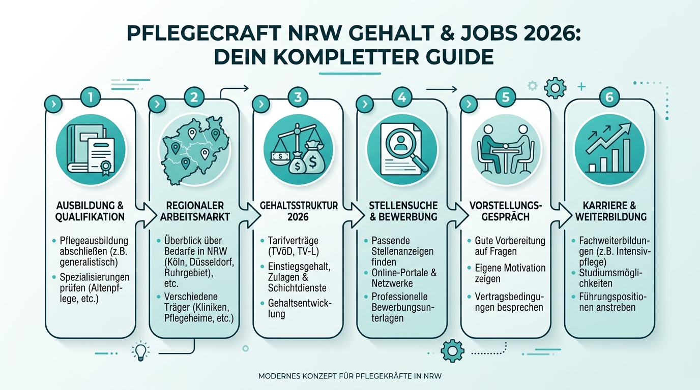 Infografik: pflegekraft nrw gehalt jobs