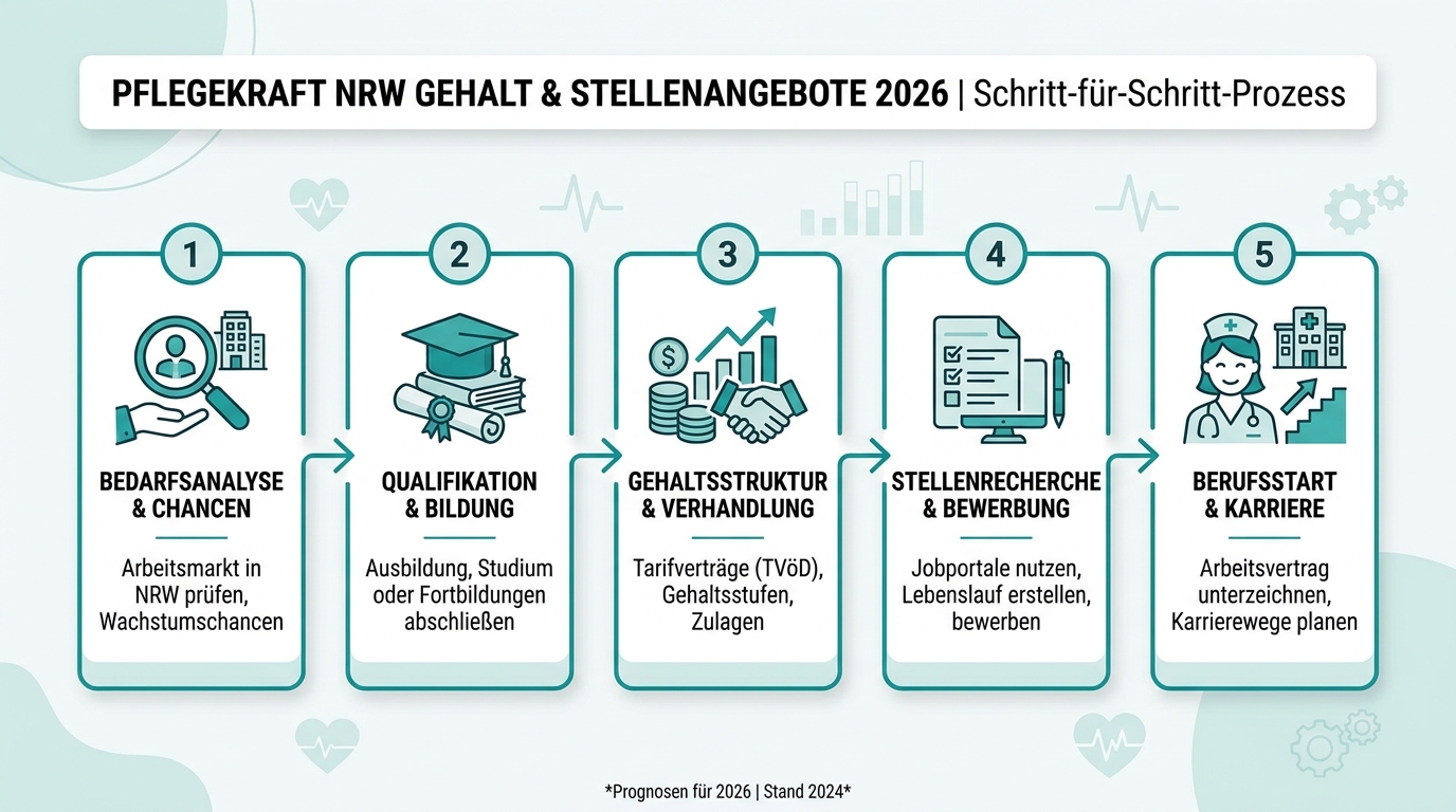 Infografik: pflegekraft nrw gehalt stellenangebote