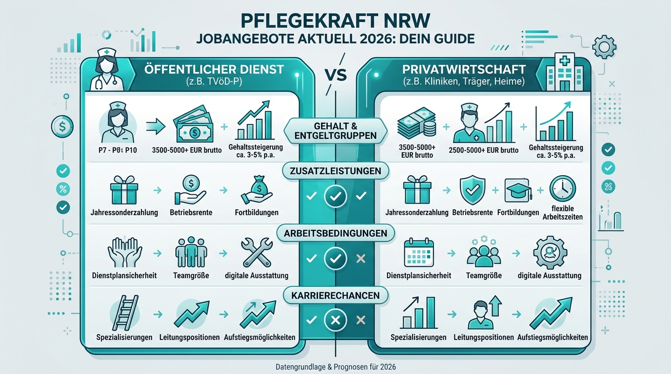 Infografik: pflegekraft nrw jobangebote aktuell