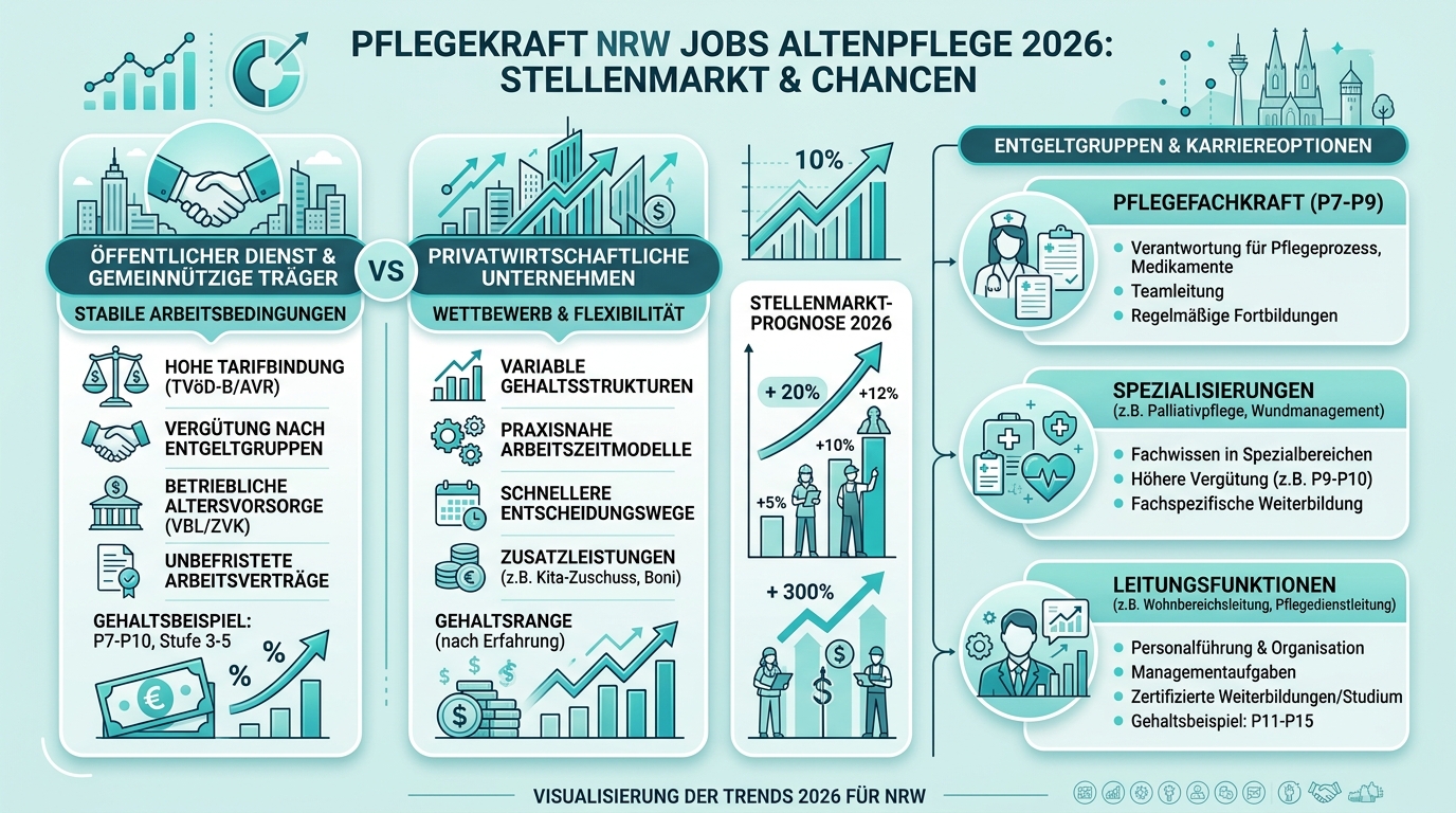 Infografik: pflegekraft nrw jobs altenpflege