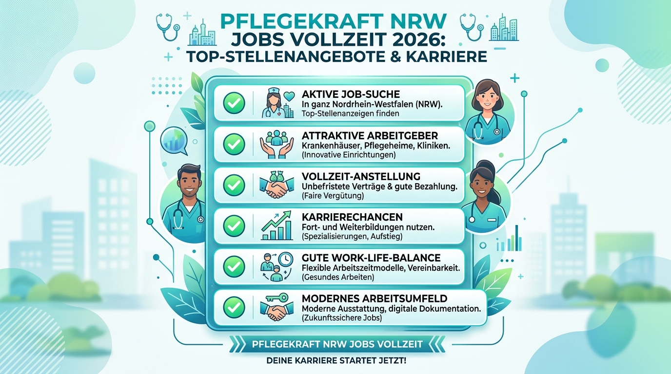 Infografik: pflegekraft nrw jobs vollzeit