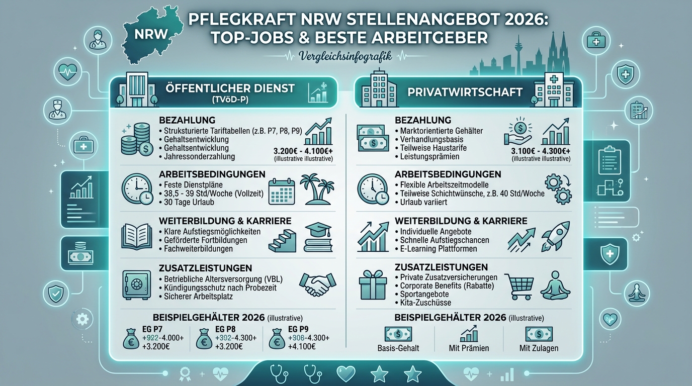 Infografik: pflegekraft nrw stellenangebot