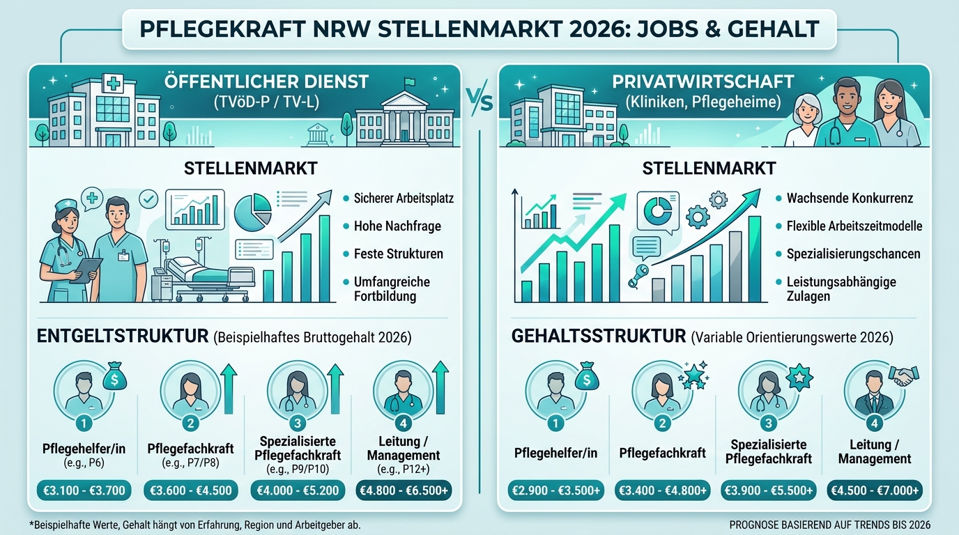 Infografik: pflegekraft nrw stellenmarkt
