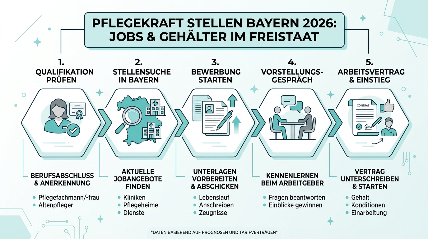 Infografik: pflegekraft stellen bayern