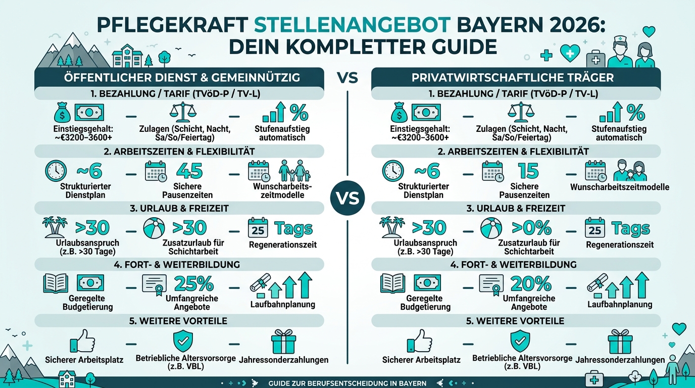 Infografik: pflegekraft stellenangebot bayern