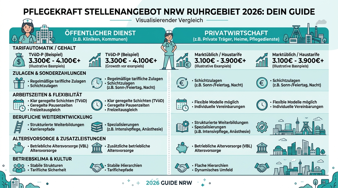 Infografik: pflegekraft stellenangebot nrw ruhrgebiet