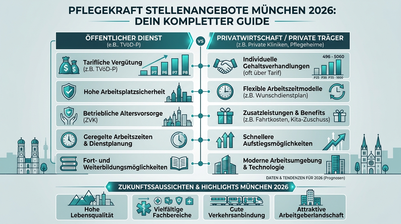 Infografik: pflegekraft stellenangebote münchen