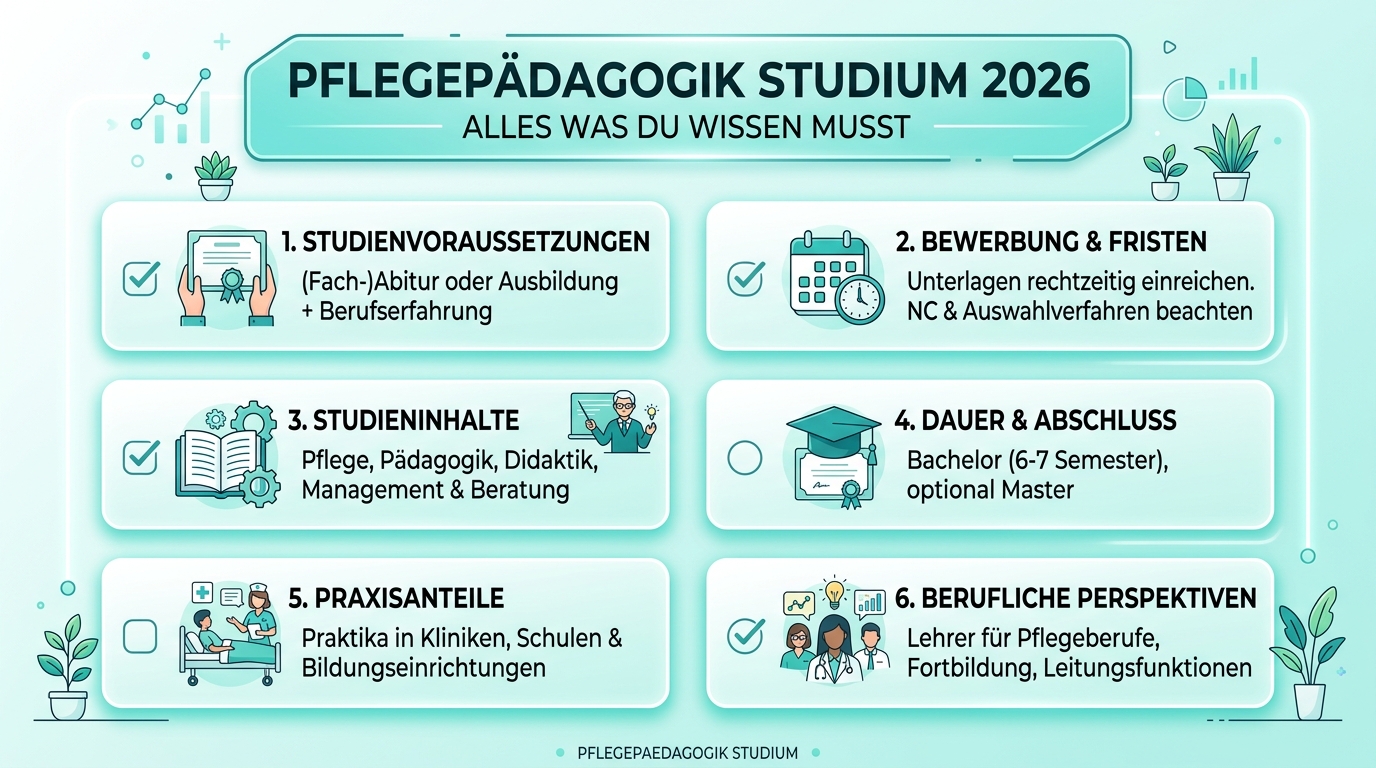 Infografik: pflegepaedagogik studium