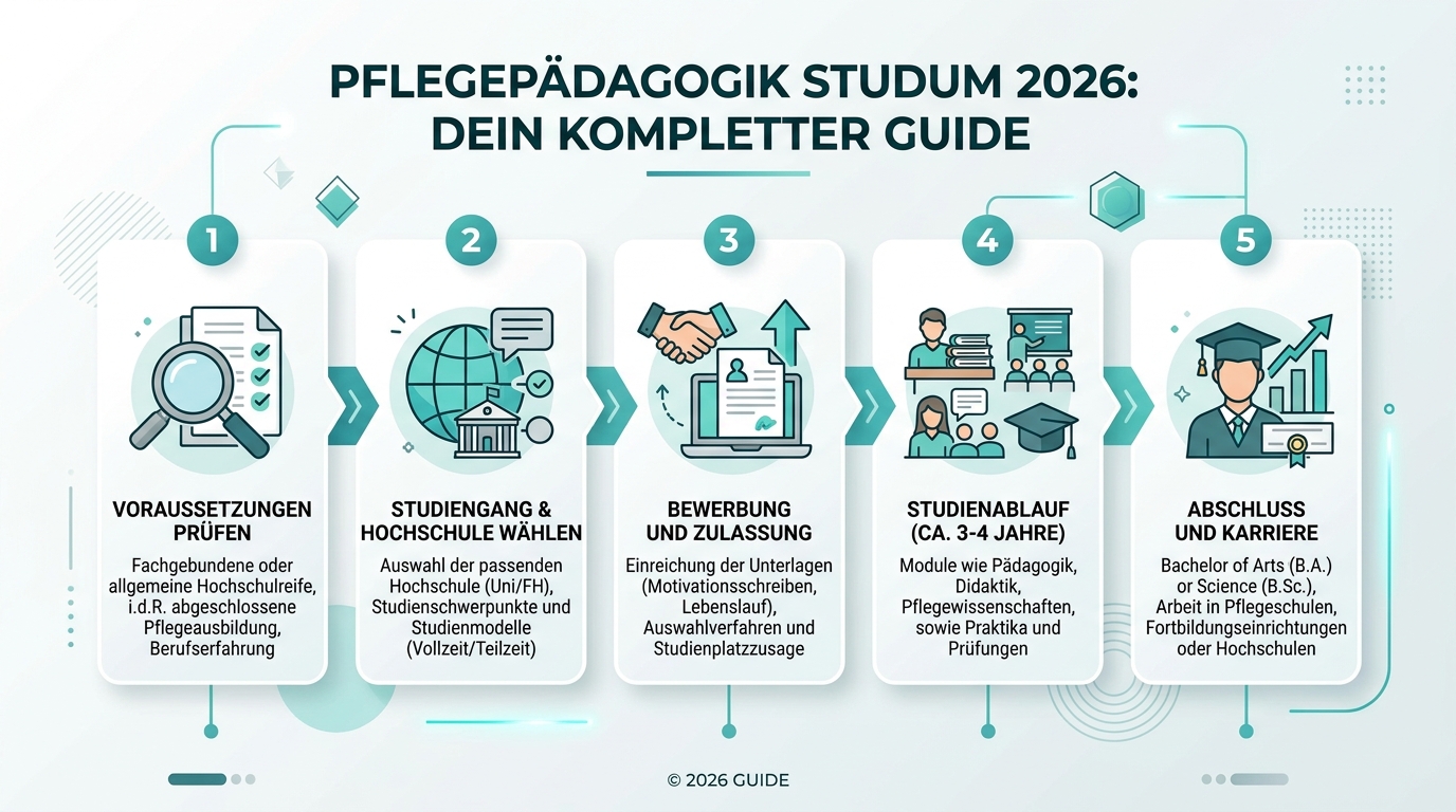 Infografik: pflegepädagogik studium