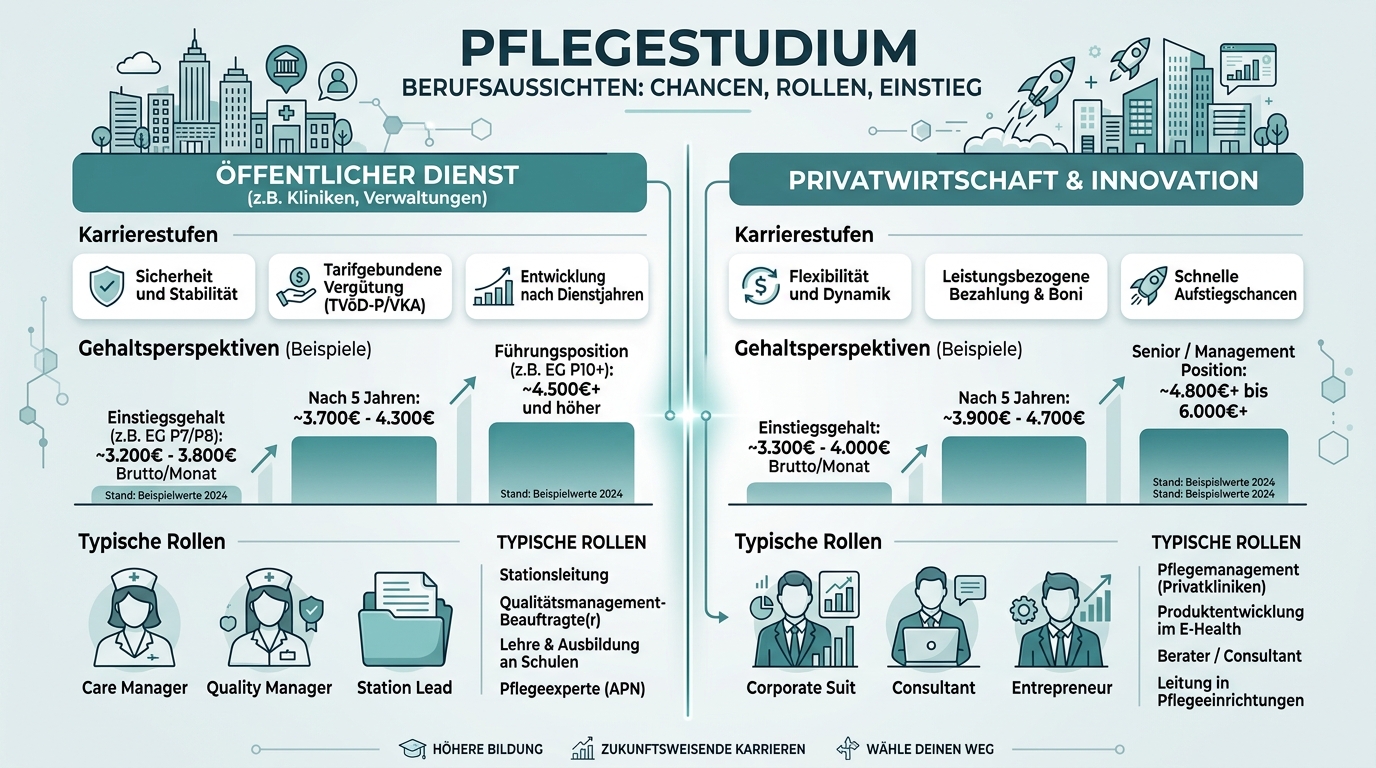 Infografik: pflegestudium berufsaussichten