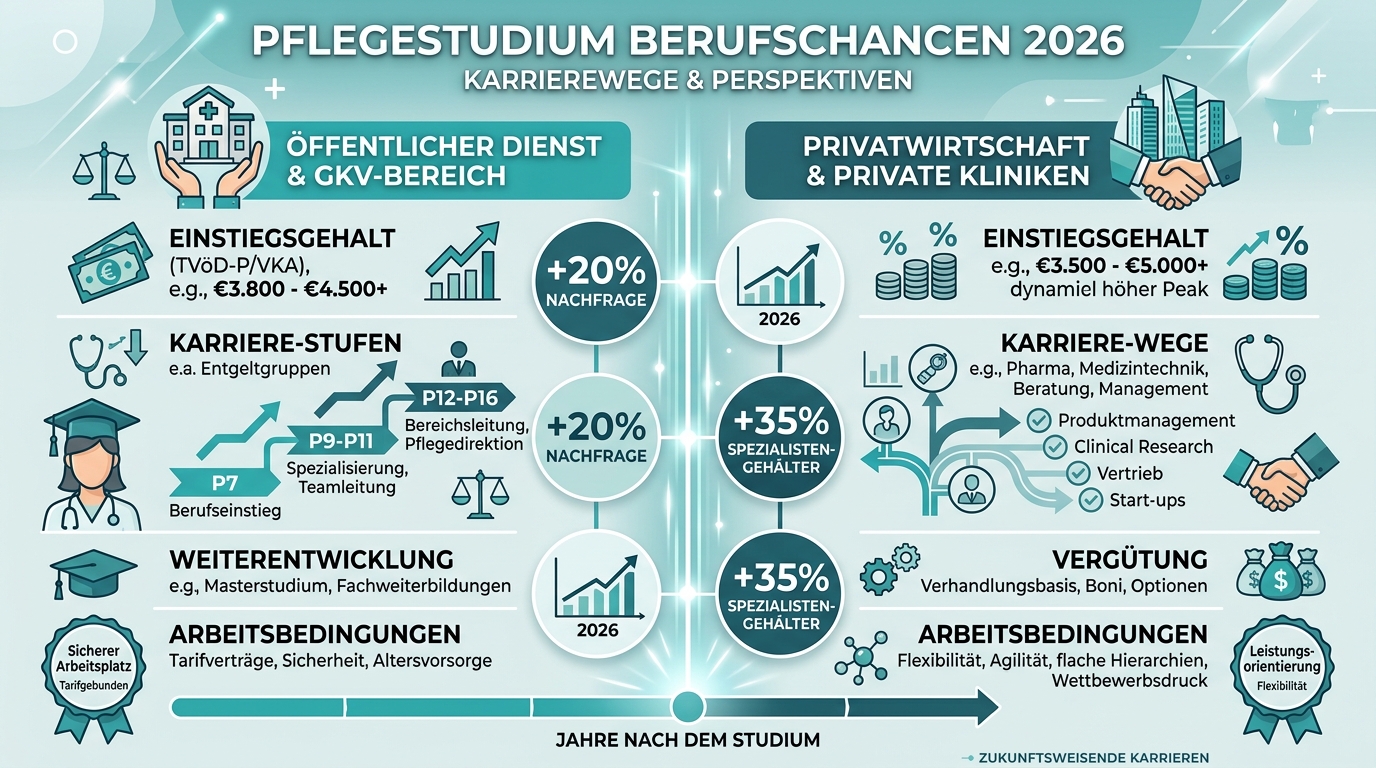Infografik: pflegestudium berufschancen