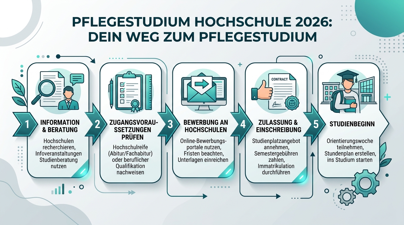 Infografik: pflegestudium hochschule