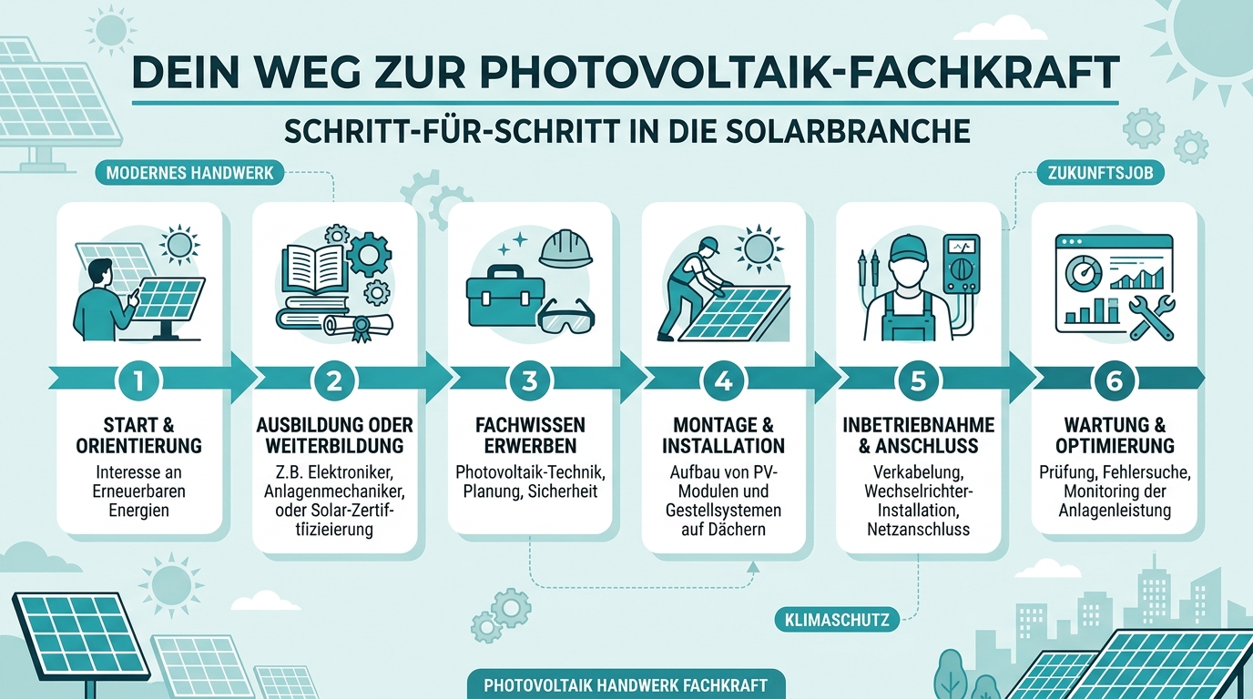 Infografik: photovoltaik handwerk fachkraft