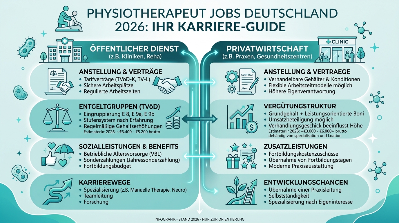 Infografik: physiotherapeut jobs deutschland