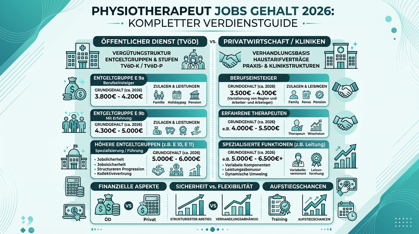 Infografik: physiotherapeut jobs gehalt